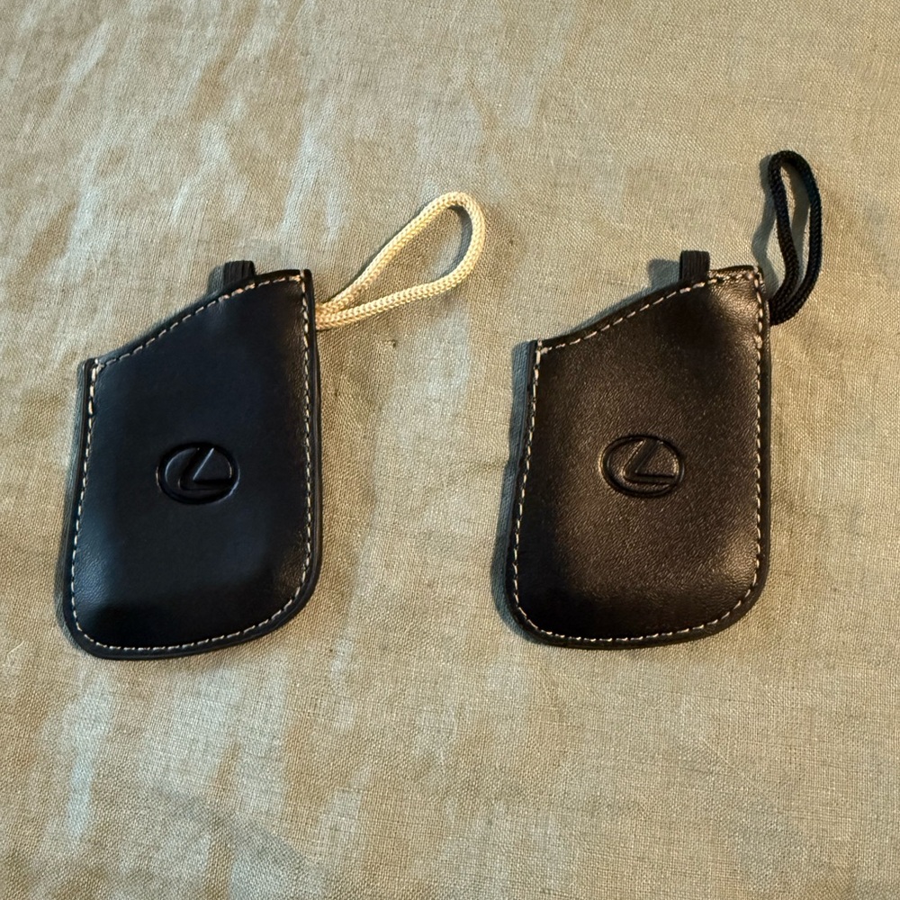 Lexus GX460 Black Leather Key Fob Covers